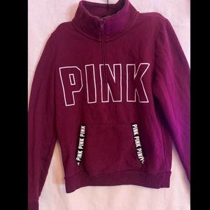 PINK Quarter zip sweatshirt